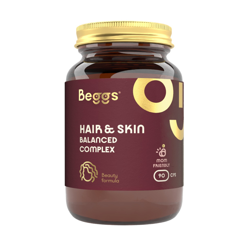 BEGGS Hair&skin balanced complex 90 kapslí