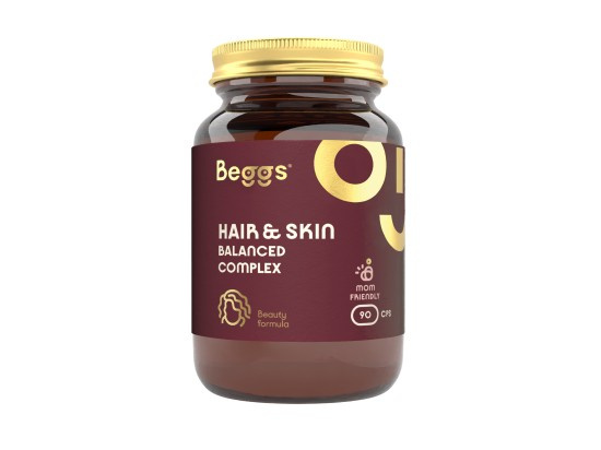 BEGGS Hair&skin balanced complex 90 kapslí