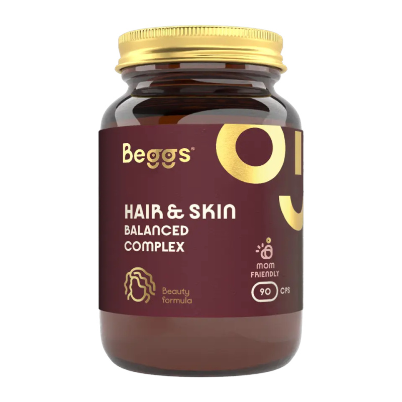 BEGGS Hair&skin balanced complex 90 kapslí