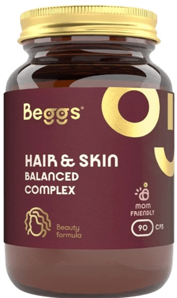 BEGGS Hair&skin balanced complex 90 kapslí