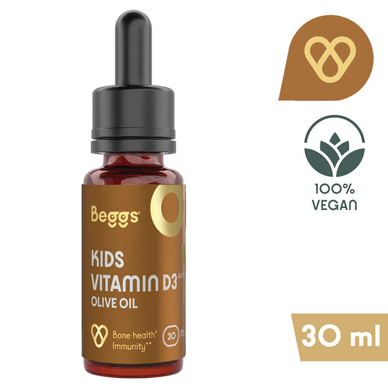BEGGS Kids vitamin D3 400 IU olive oil BIO 30 ml