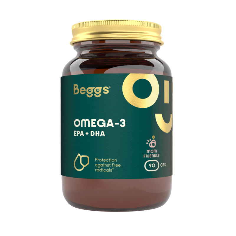 BEGGS Omega 3 a EPA + DHA 90 kapslí
