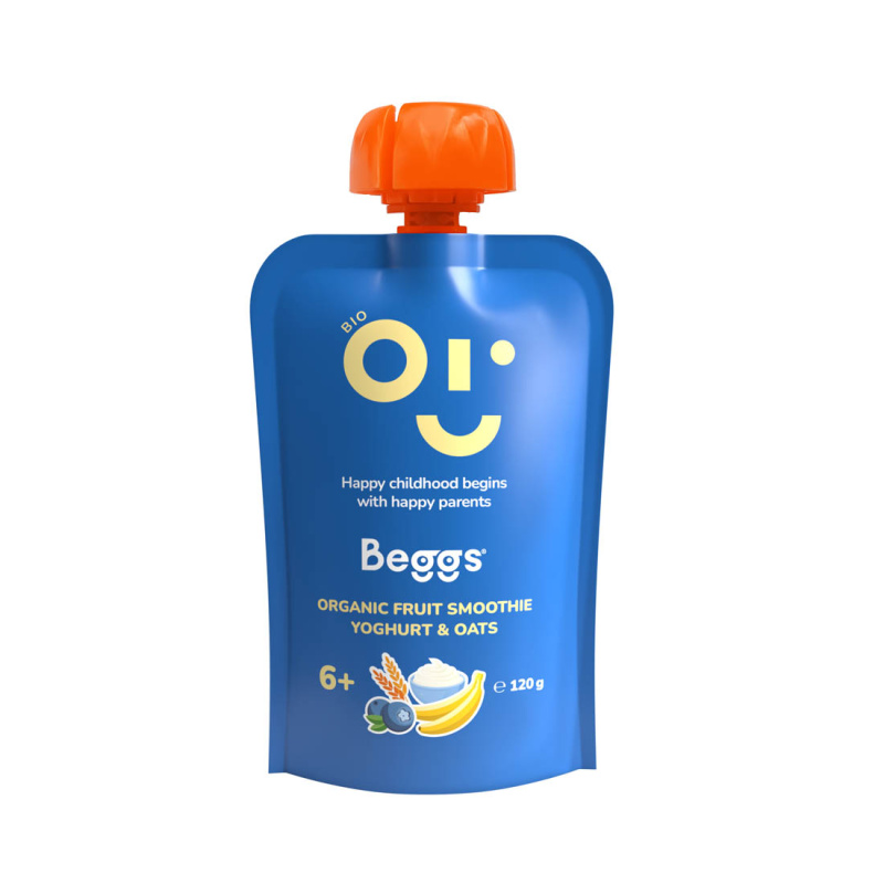 Beggs BIO Smoothie s ovocem, jogurtem a ovesnými vločkami