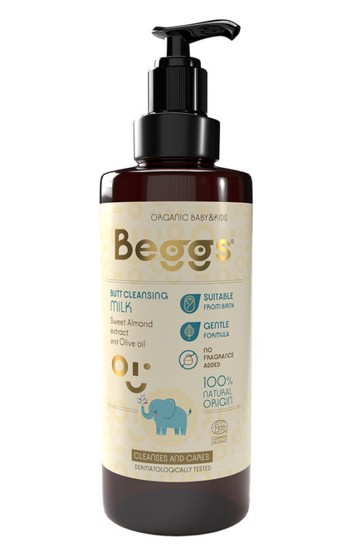 Beggs Organic Baby & Kids Butt Cleansing Milk čisticí mléko pro miminka a děti 200 ml