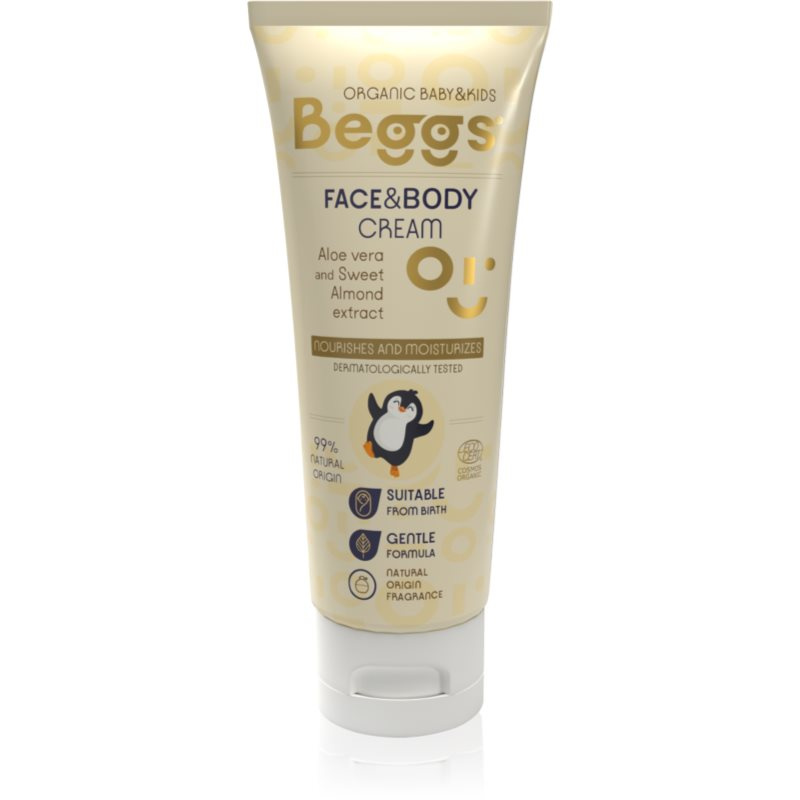 BEGGS Dětský hydratační krém na pleť a tělo 75 ml