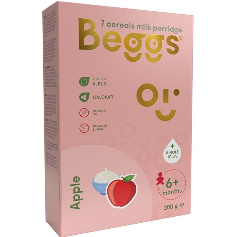 Beggs Mléčná sedmizrnná kaše jablečná