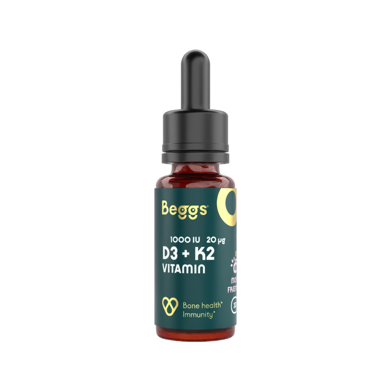 BEGGS Vitamin D3 1000 IU + K2 20 μg 30 ml