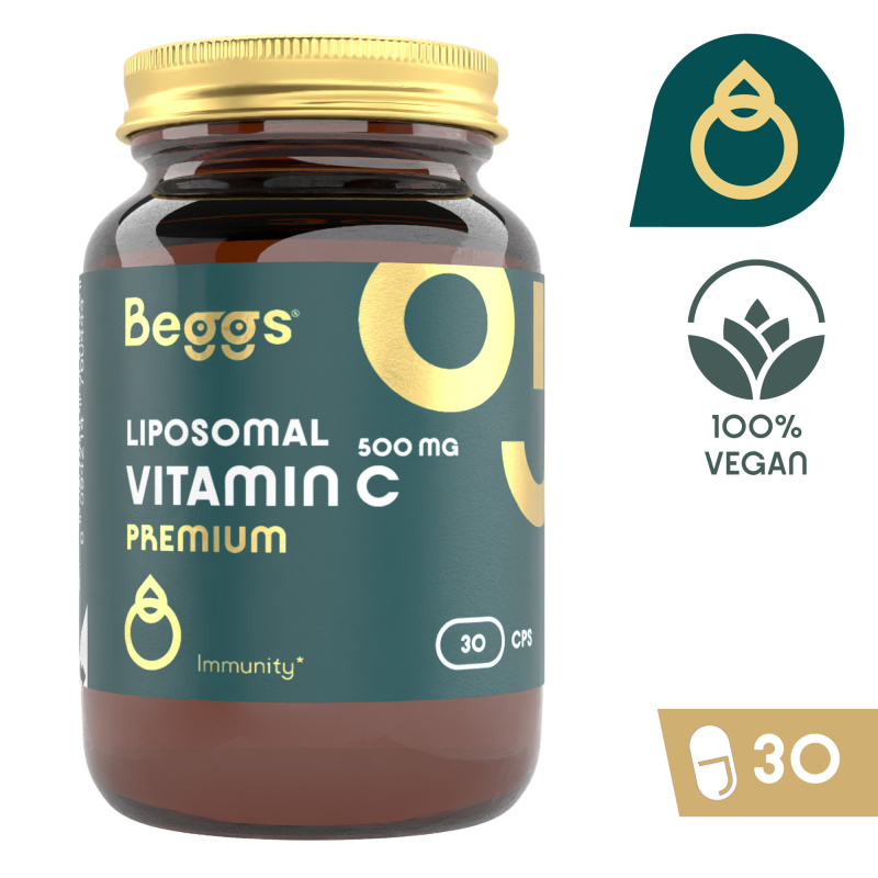 BEGGS Liposomal Vitamin C 500 mg Premium 30 kapslí