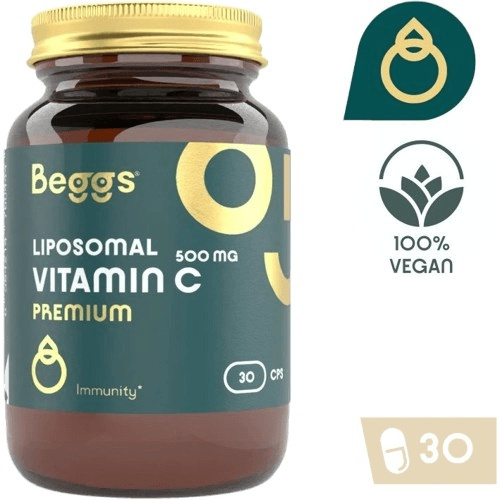 BEGGS Liposomal Vitamin C 500 mg Premium 30 kapslí