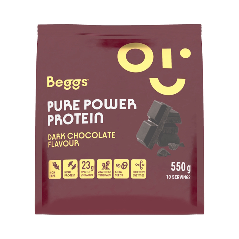 Beggs Pure Power Protein dark chocolate 550 g