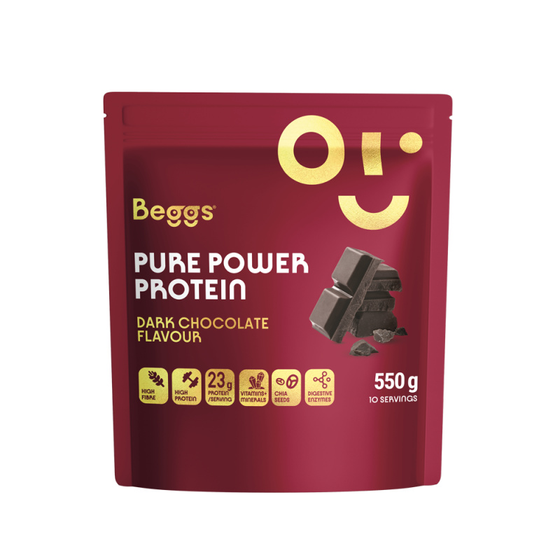 Beggs Pure Power Protein dark chocolate 550 g