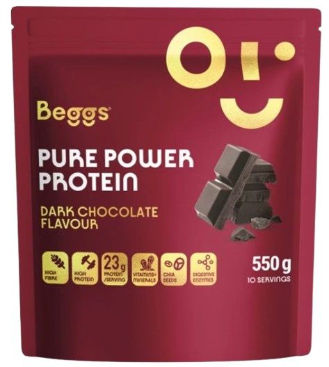 Beggs Pure Power Protein dark chocolate 550 g