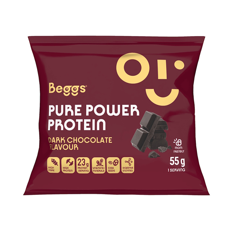 Beggs Pure Power Protein dark chocolate 55 g