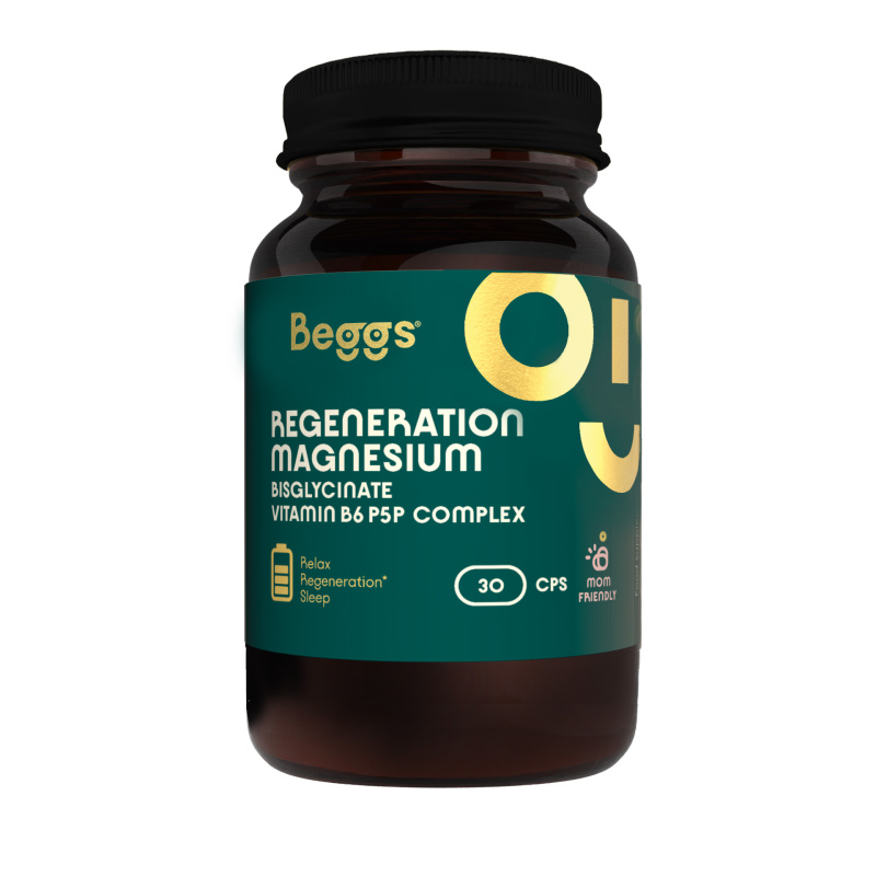 BEGGS Magnesium bisglycinate 380 mg + P5P COMPLEX 1,4 mg 30 kapslí