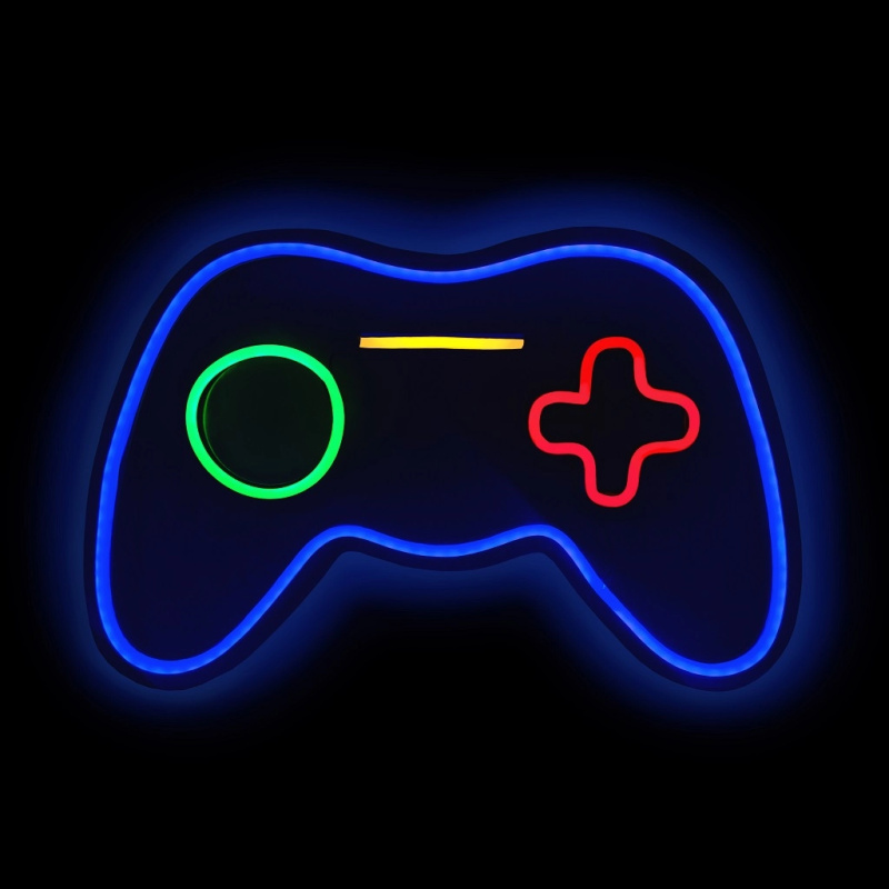 LED neonová lampička gamepad