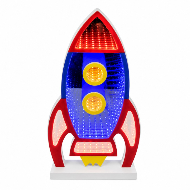 Led neonová lampička raketa