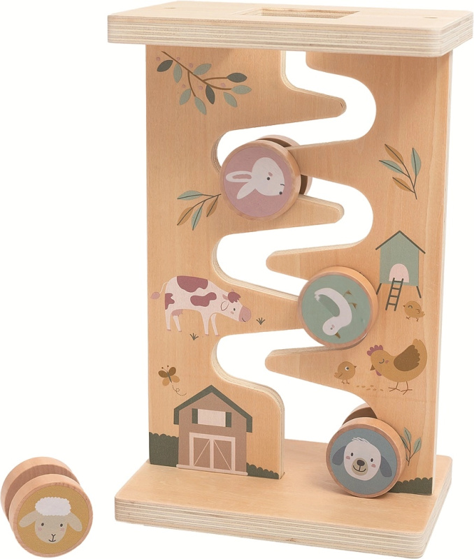 dřevěný labyrint se zvířátky 2Kids Toys