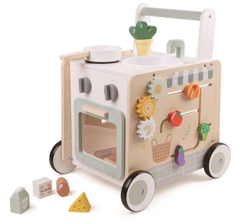 Dřevěné chodítko a kuchyňka 2Kids Toys