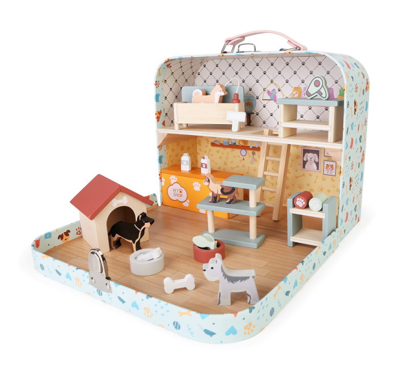 Domeček pro mazlíčky v kufříku 2Kids Toys