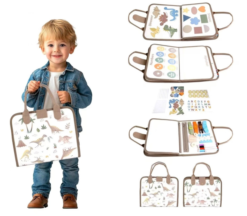 2kids toys senzorická busy kniha dinosauři