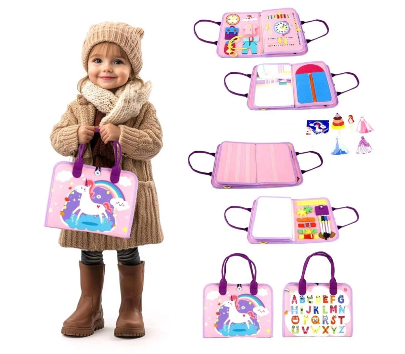 Senzorická busy kniha jednorožec 2Kids Toys