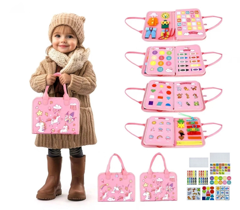 Senzorická busy kniha Jednorožec 3 od 2Kids Toys