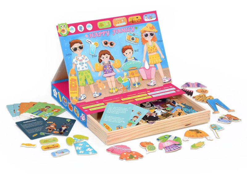 magnetické oblékání rodina – 2kids toys happy family