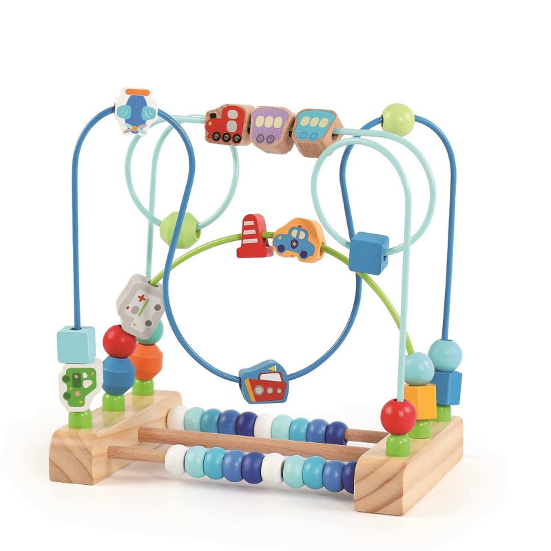 Dřevěný labyrint Doprava 2Kids Toys