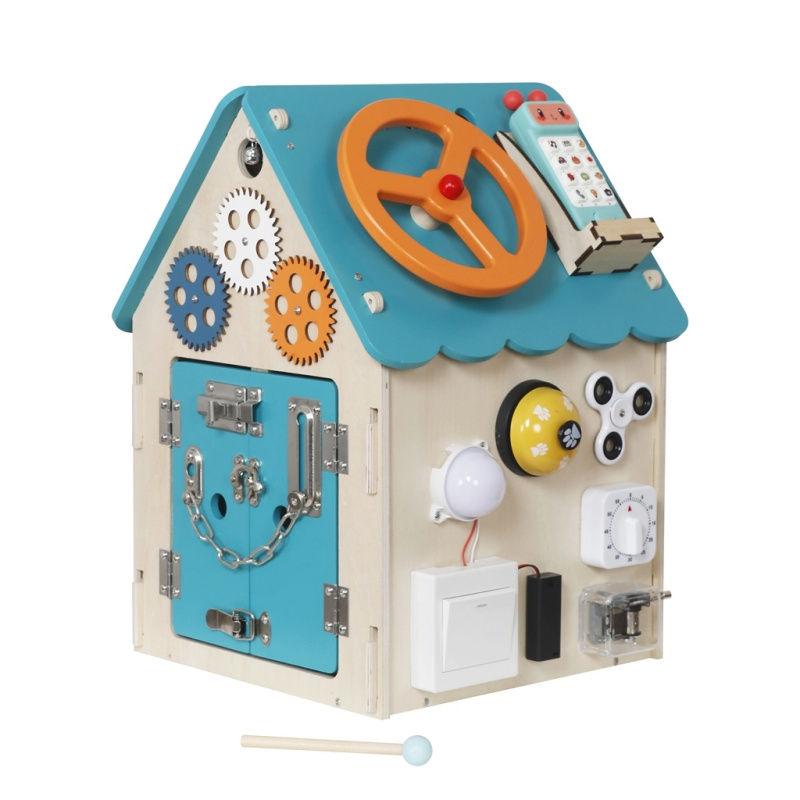 aktivní montessori domeček tyrkysový 2Kids Toys