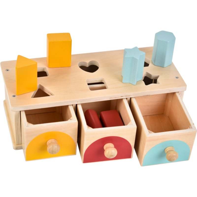 Dřevěné třídění tvarů se šuplíky 2Kids Toys