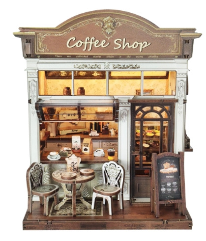 Miniaturní domeček – obchod s kavárnou 2Kids Toys