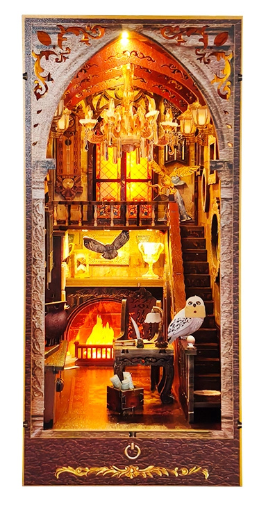 3D skládačka zarážka na knihy – magický dům