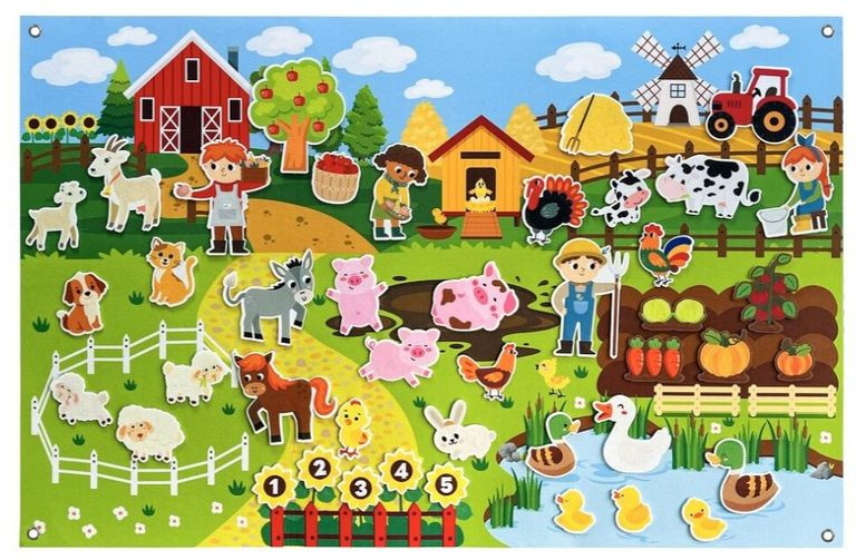 2Kids Toys Interaktivní hrací stěna Farma
