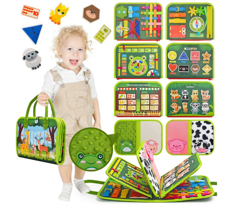 2Kids Toys Senzorická busy kniha Zvířátka