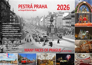 12měsíční kalendář na 2026 rok: Pestrá Praha ve fotografii Borise Koguta