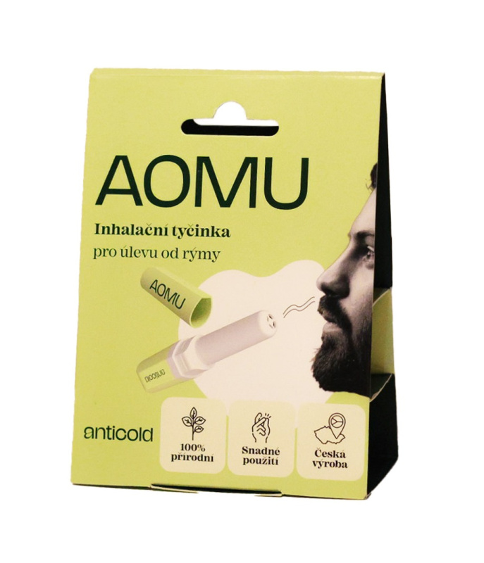AOMU Anticold Inhalační tyčinka pro úlevu od rýmy, 2,5ml