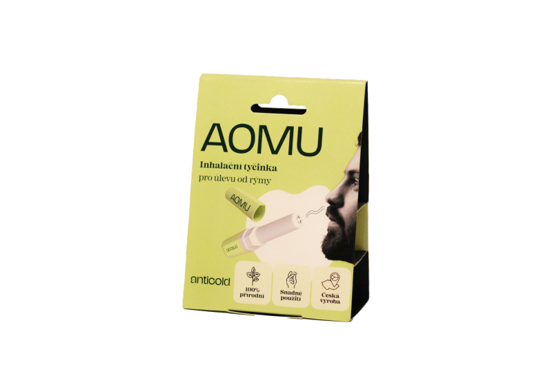 AOMU Anticold Inhalační tyčinka pro úlevu od rýmy, 2,5ml