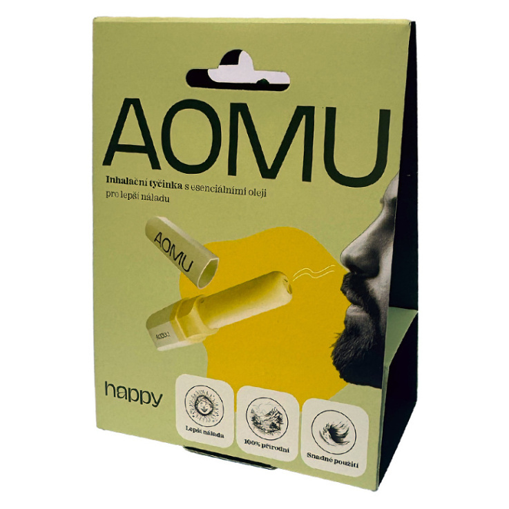 AOMU inhalační tyčinka s esenciálními oleji Happy