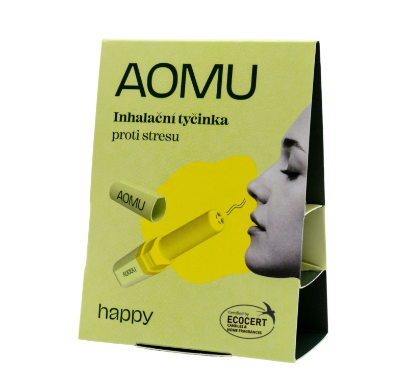 AOMU inhalační tyčinka s esenciálními oleji Happy