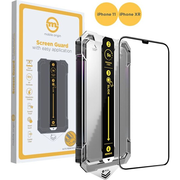 Mobile Origin Yellow Screen Guard 2,5D ochranné sklo s aplikátorem iPhone 11 / iPhone XR