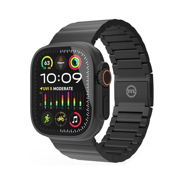 Titanový řemínek pro Apple Watch Ultra Mobile Origin Titanium - černý