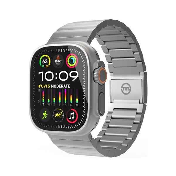 Titanový řemínek pro Apple Watch Ultra Mobile Origin Titanium - stříbrný