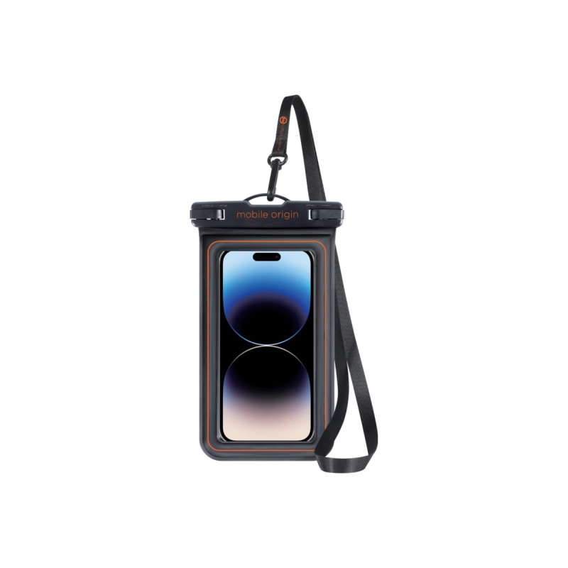 Mobile Origin Waterproof Floating Case 6.5" Black/Orange DBL-BLK-ORG01