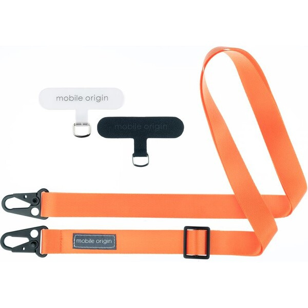 Mobile Origin Lanyard popruh 25mm (84-165cm) oranžový