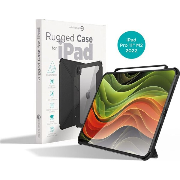 Mobile Origin Rugged Case pouzdro iPad Pro 11" M2 (2022) černé