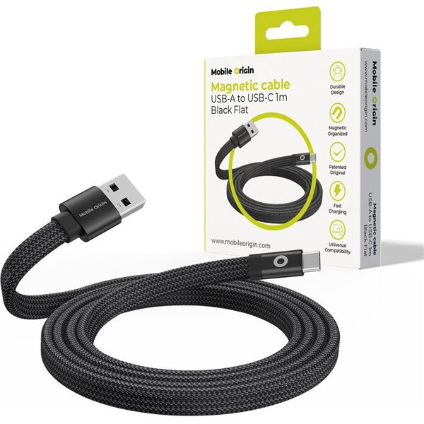 Mobile Origin MCF-USBA-1M-BLK USB-A to USB-C, 1m, černý