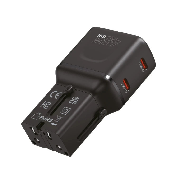 45W cestovní adaptér Mobile Origin PW26 - černý