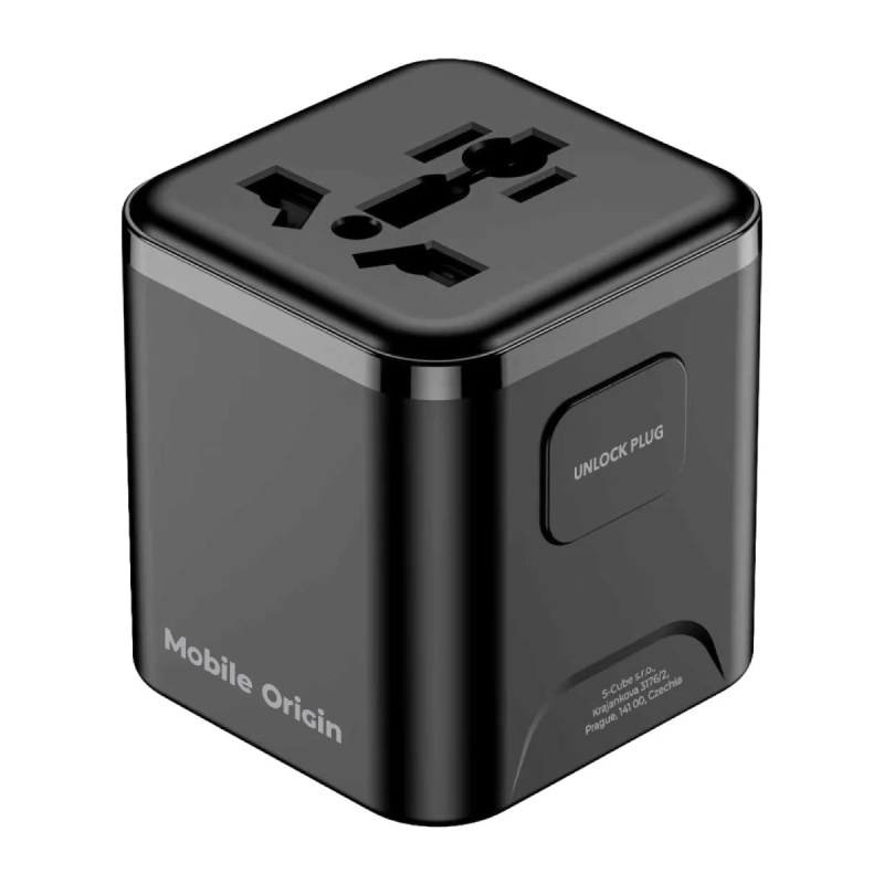 30W univerzální cestovní adaptér Mobile Origin Universal Travel Adapter PW30
