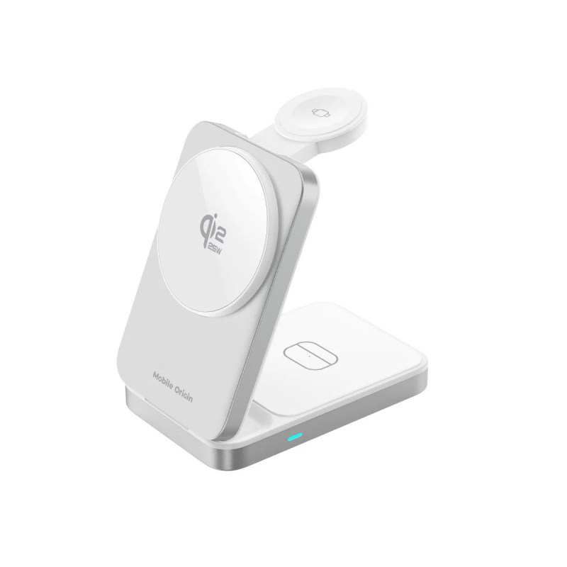 Skládací nabíjecí stojánek 3v1 Mobile Origin PW35 MagSafe Qi2 25W