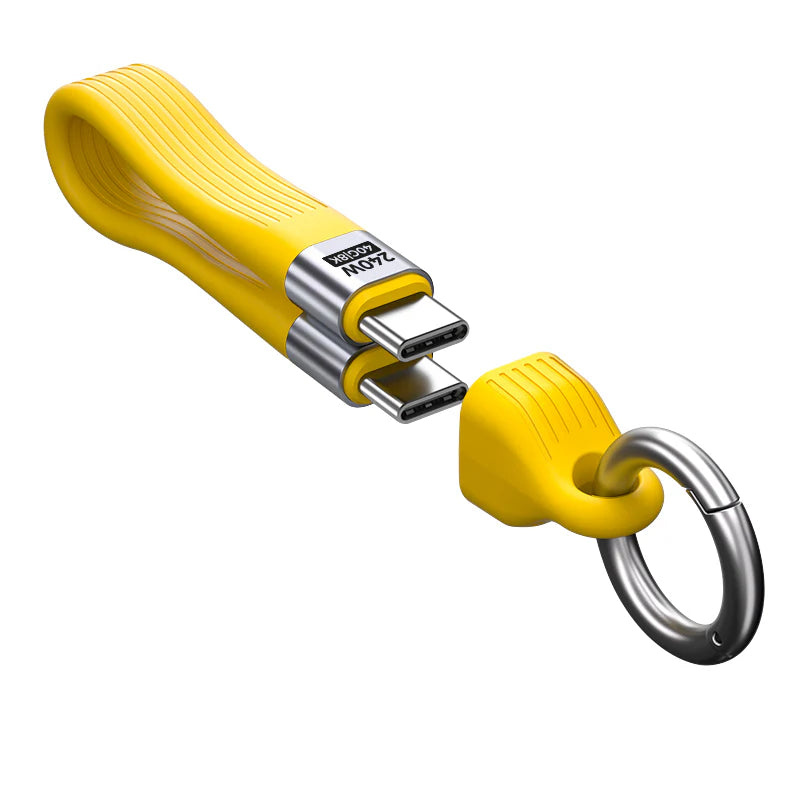Klíčenka Mobile Origin s kabelem USB-C 240W 40Gbps 8K CB17 - žlutá